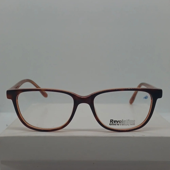NWT WOMEN\'S REVOLUTION EYEGLASS FRAMES CLIP ON SUNGLASSES 780 BROWN main image 4
